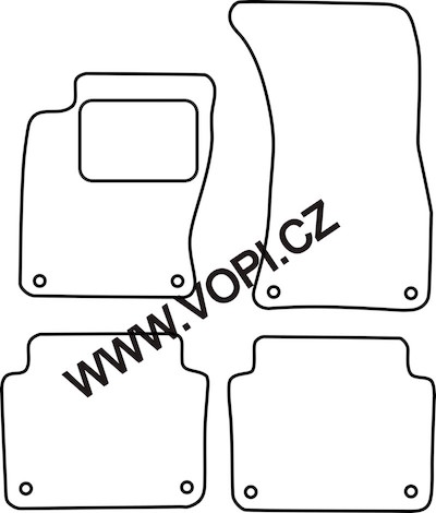 Autokoberce Audi A8 11/2002 - 02/2010 Autofit (212)